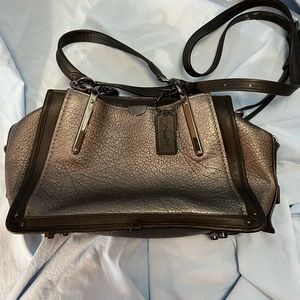 Coach full size Dreamer gunmetal dark gray metallic graphite 38546 GMM4Z